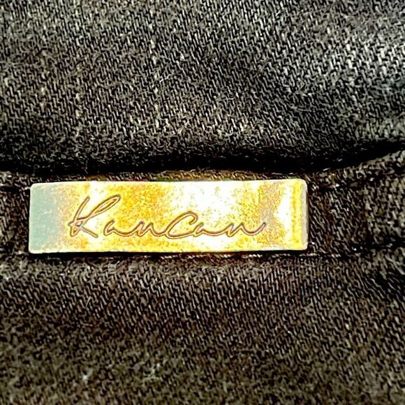 KanCan Jeans 22W Black Distressed at raw hem - Picture 10 of 12